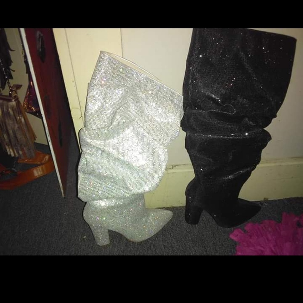 Black & Silver women's boots